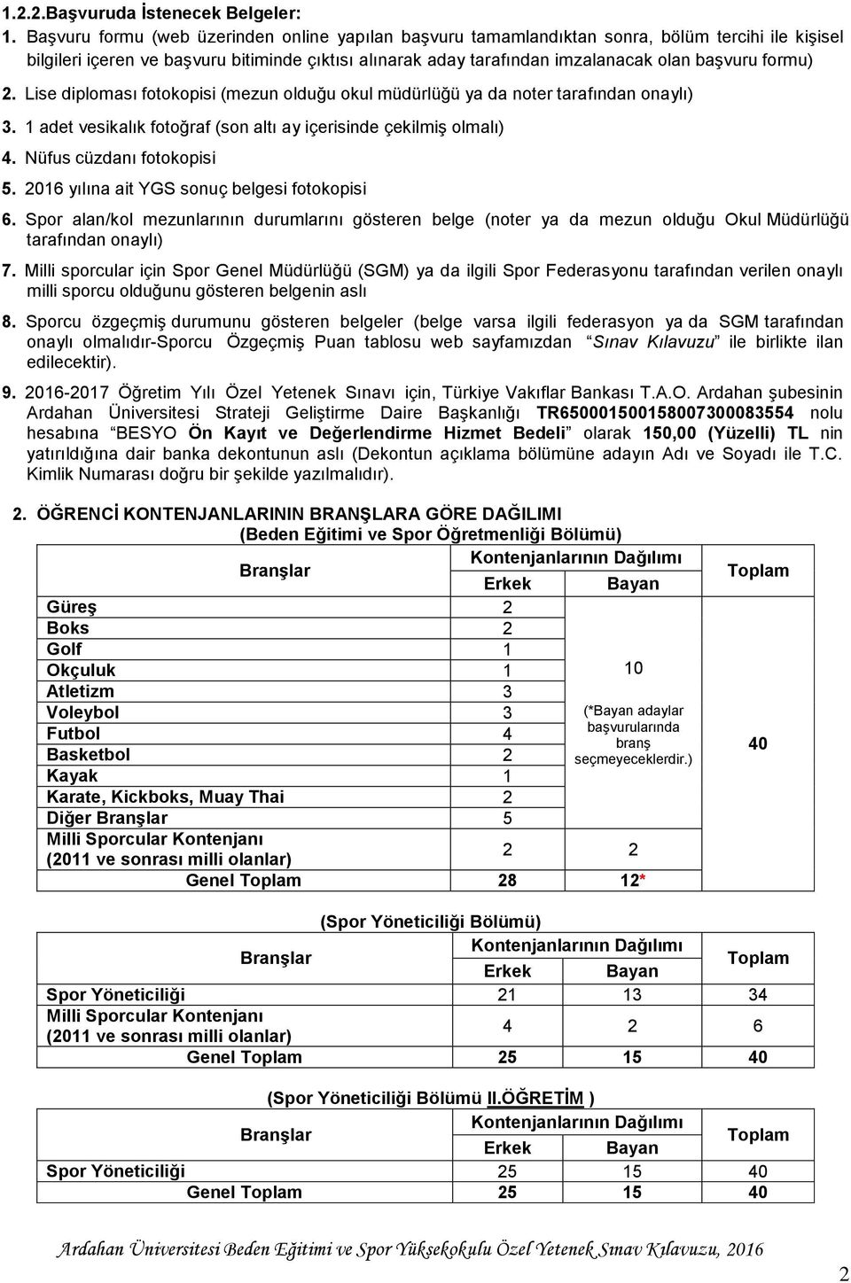 formu) 2. Lise diploması fotokopisi (mezun olduğu okul müdürlüğü ya da noter tarafından onaylı) 3. 1 adet vesikalık fotoğraf (son altı ay içerisinde çekilmiş olmalı) 4. Nüfus cüzdanı fotokopisi 5.