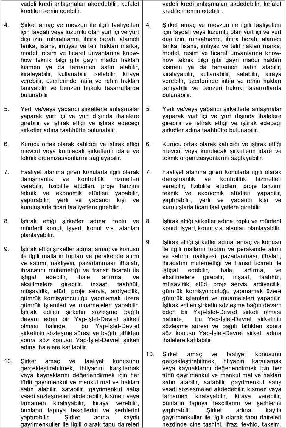 resim ve ticaret unvanlarına knowhow teknik bilgi gibi gayri maddi hakları kısmen ya da tamamen satın alabilir, kiralayabilir, kullanabilir, satabilir, kiraya verebilir, üzerlerinde intifa ve rehin