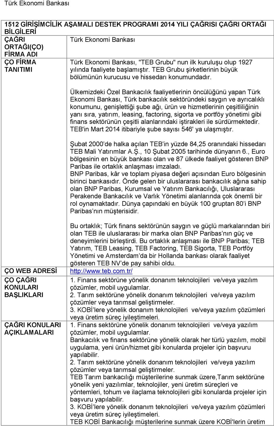 Ülkemizdeki Özel Bankacılık faaliyetlerinin öncülüğünü yapan Türk Ekonomi Bankası, Türk bankacılık sektöründeki saygın ve ayrıcalıklı konumunu, genişlettiği şube ağı, ürün ve hizmetlerinin