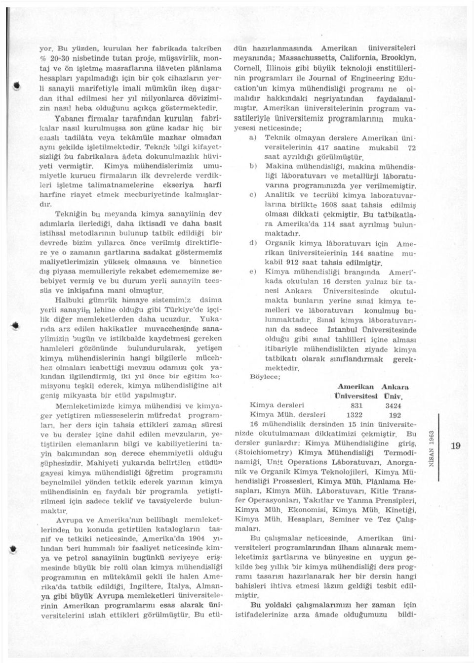 Yabancı firmalar tarafından kurulan fabrikalar nasıl kurulmuşsa son güne kadar hiç bir e3aslı tadilâta veya tekâmüle mazhar olmadan aynı şekilde işletilmektedir.