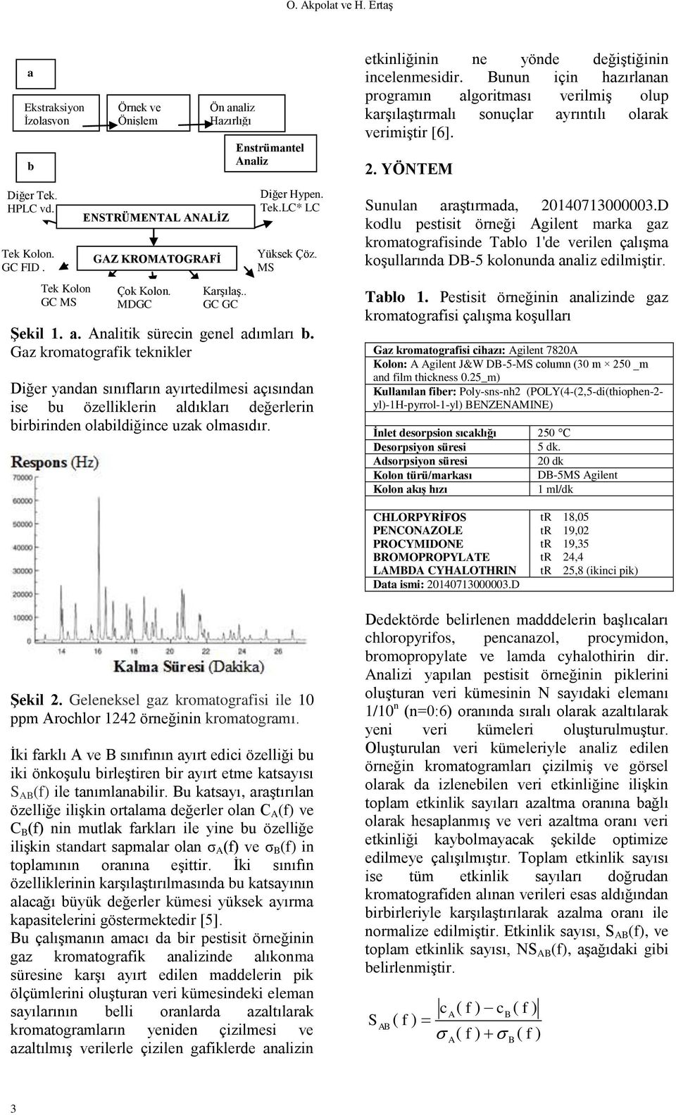 Gaz kromatografik teknikler Diğer yandan sınıfların ayırtedilmesi açısından ise bu özelliklerin aldıkları değerlerin birbirinden olabildiğince uzak olmasıdır.