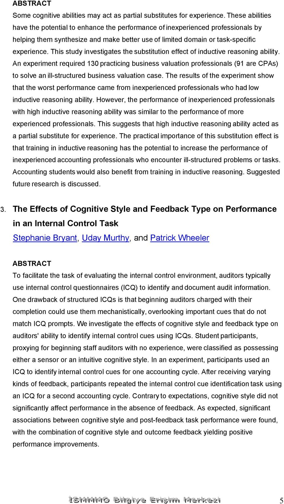 This study investigates the substitution effect of inductive reasoning ability.