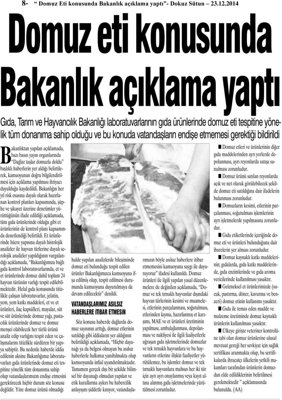 Bakanlık açıklama