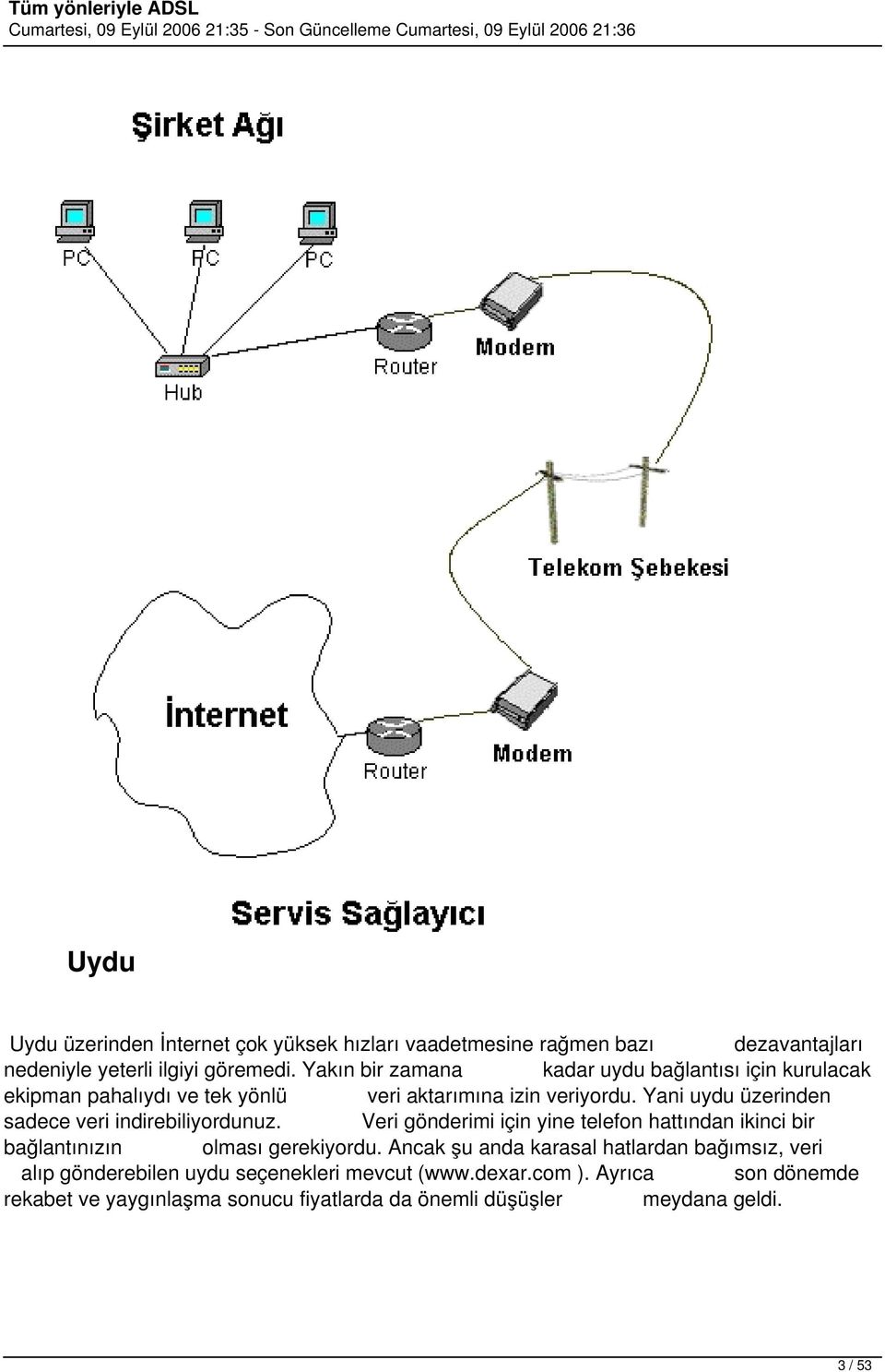 Yani uydu üzerinden sadece veri indirebiliyordunuz. Veri gönderimi için yine telefon hattından ikinci bağlantınızın olması gerekiyordu.