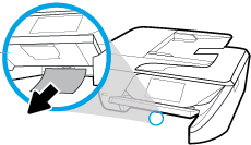 Kağıt sıkışmasını giriş tepsisinden gidermek için 1. Çıkış tepsisini kaldırın. 2. Uzatmak için giriş tepsisini dışarı çekin. 3.