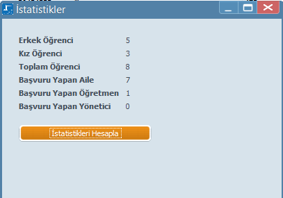 5. TERCİH KAYIT: Bu bölüm ilk açıldığında en son kayıt yaptığınız (yani tercih işlemi yapacağınız öğrenciyi) kişiye üst bölümdeki (1 nolu alan) listeden seçili hale getirmelisiniz.