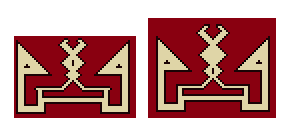 A Şekil: 21 689 Env. Numaralı halının alt (A) ve üst (B) ana bordür motifleri B Halının yan ana bordürleri eksiktir.