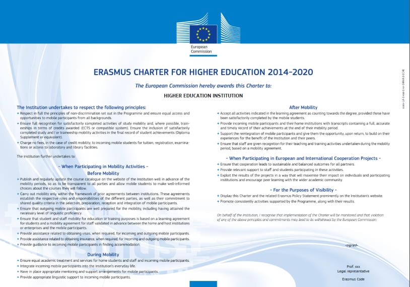 Erasmus Charter for