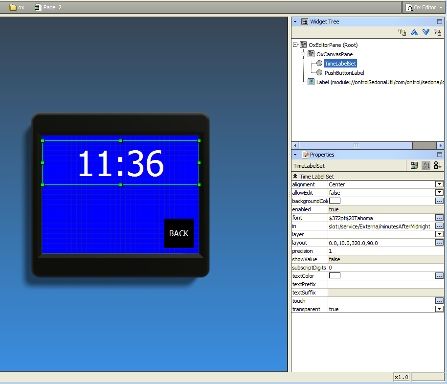 R-ION ekranında zaman gösterimi External DateTimeService komponentinin 'MinutesAfterMidnight' isimli bir özelliği