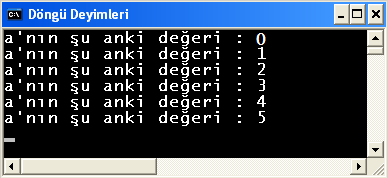 While Döngüsü Mantıksal bir ifade doğru olduğu sürece belli bir kod bloğunu, tekrar tekrar çalıştırılmak istediğinde başvurabileceğin döngü deyimlerinden biridir.