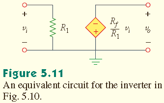 5.4 Faz Çeviren (Negatif Kazançlı) Kuvvetlendirici Faz çeviren op-amp ın önemli bir özelliği, hem giriş sinyalinin hem de geri beslemenin op-amp ın faz çeviren ucuna uygulanmasıdır.