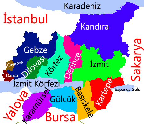 taşımacılığı konusunda söz sahibidir. İstanbul a komşu olan Kocaeli nin şehir merkezi İzmit in İstanbul a uzaklığı 85 km dir. Ankara ya TEM otoyolu ile bağlıdır.