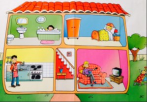 ENGLISH BULLETIN Yabancı Dil ROOMS SONG I watch tv in the living room, the living room, the living room I watch tv in the living room, in the living room I have a bath in the bathroom, the bathroom,