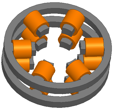 OluĢturulan sargılar motorun hareket yönlerini prototipte belirlemek için, Y eksenin karģısındaki alt ve üst kısımdaki sargılar 1 numaralı sargılar olarak isimlendirilmiģtir.