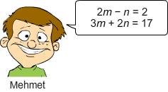 RASYONEL DENKLEMLER VE DENKLEM SİSTEMLERİ. x y = 7. Yanda verilen eşitliği sağlayan x değeri kaçtır? x + y = 7 denklem sistemi ile ilgili aşağıdaki ifadeler verilmiştir. I. Çözüm kümesi {(, )}'dir.