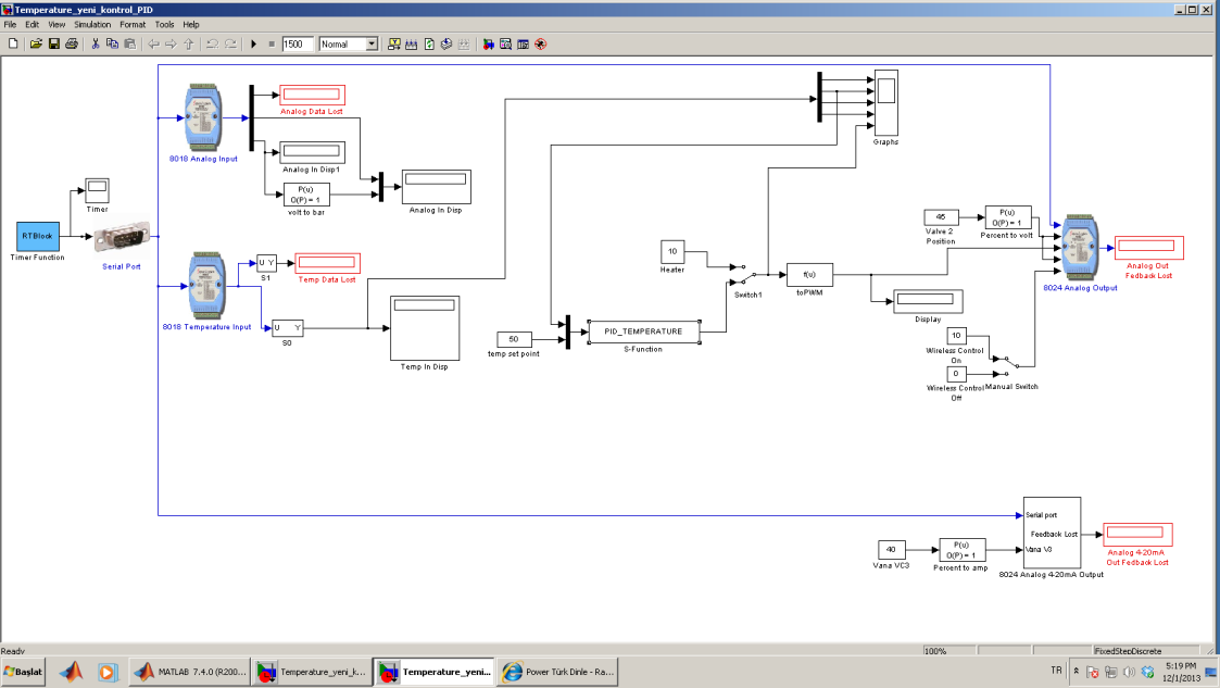 Kablosuz ölçüm ve kontrol için geliştirilen proses kontrol simülatörü (Developed process control simulator for wireless measurement and control) 3.