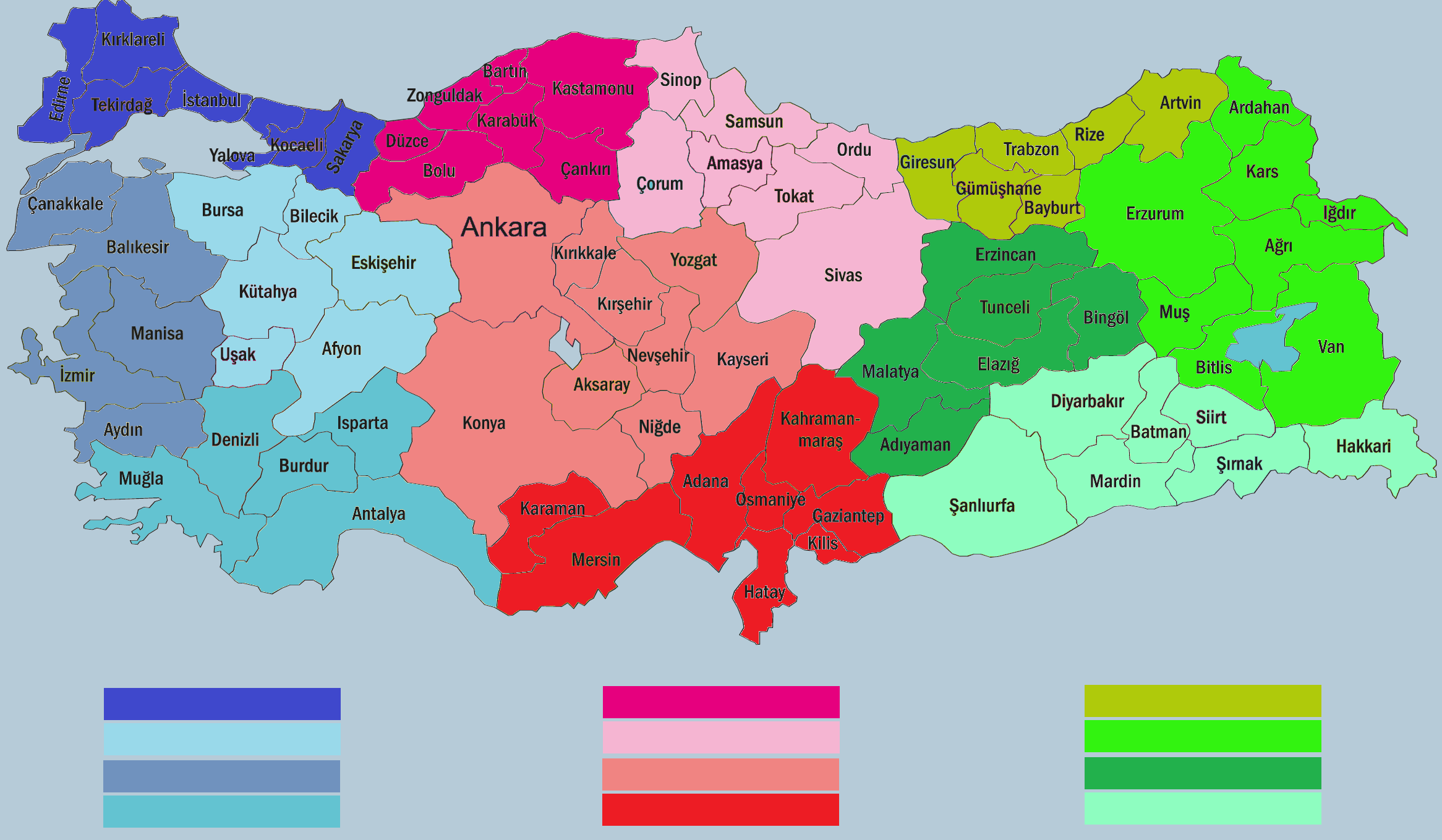 GRUPLAR, BÖLGELER VE KAPSADIKLARI İLLER LAHİKA-2 1. GRUP (MAVİ) 2. GRUP (KIRMIZI) 3. GRUP (YEŞİL) 1. GRUP 1. BÖLGE 2. GRUP 1. BÖLGE 3. GRUP 1. BÖLGE 1. GRUP 2. BÖLGE 2. GRUP 2. BÖLGE 3. GRUP 2. BÖLGE 1. GRUP 3.