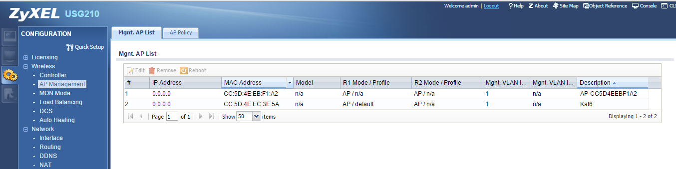 9. Yönetim-2: Firmware upgrade işlemi sonunda sonrası NWA