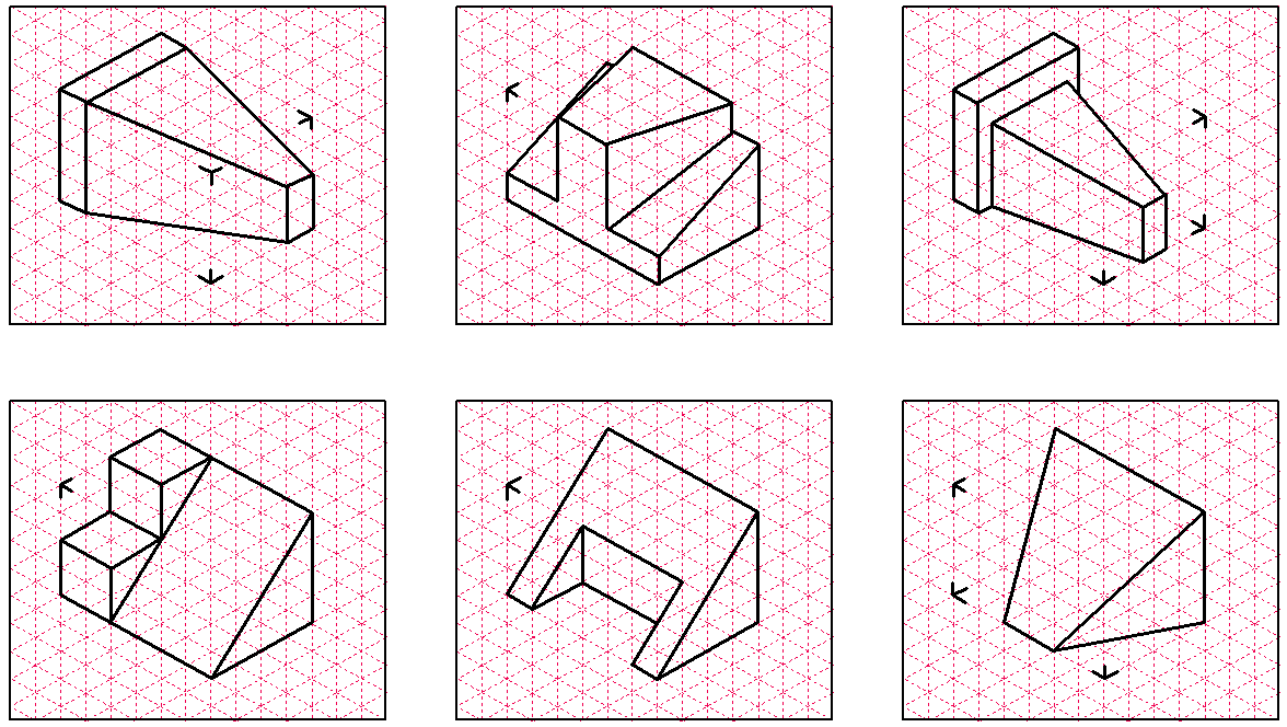 Problem: Siz de aģağıda ġekil 3.6 ve ġekil 3.7 deki perspektif uygulamalarını Ģekillerin altında bulunan ġekil 3.