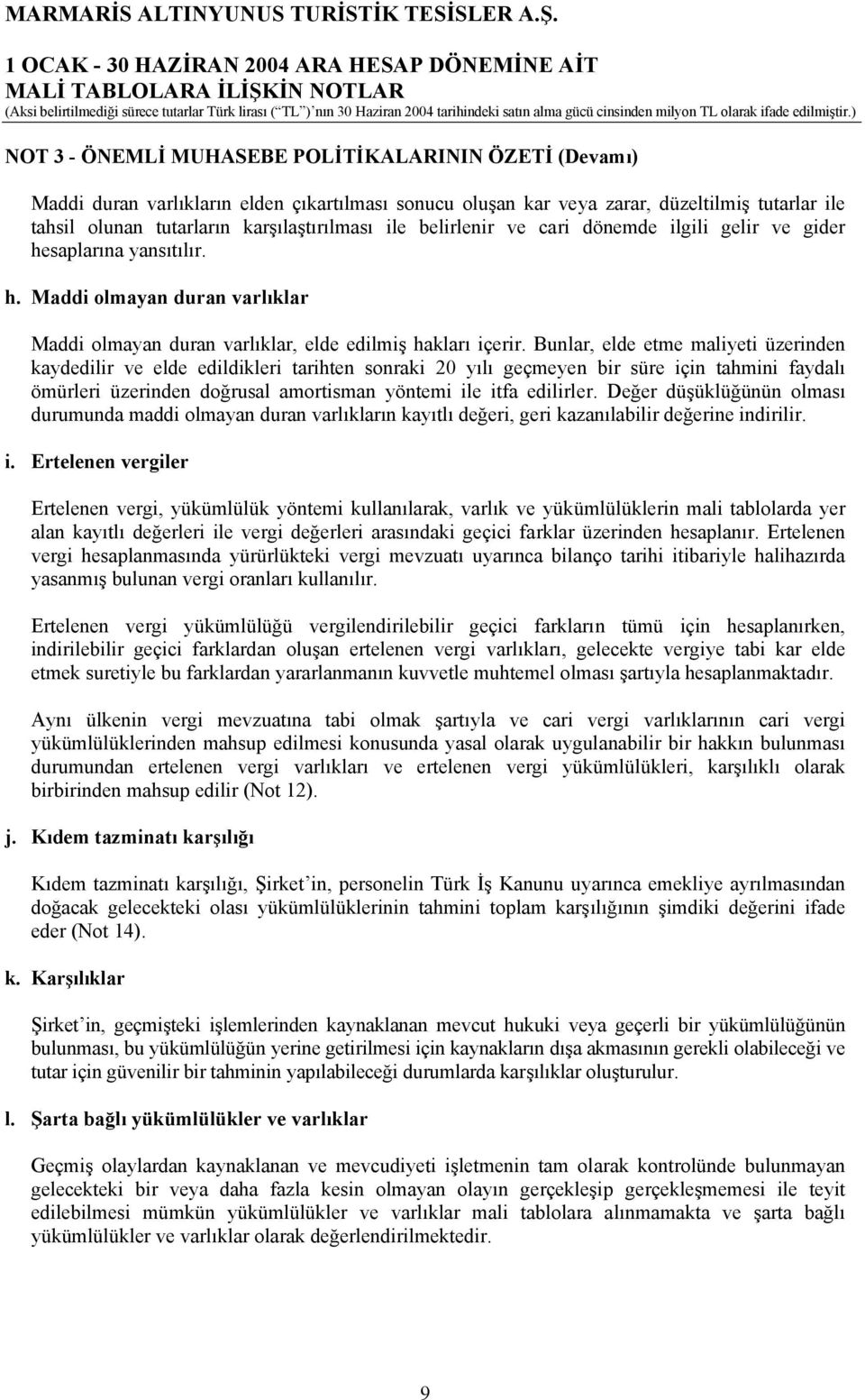 Bunlar, elde etme maliyeti üzerinden kaydedilir ve elde edildikleri tarihten sonraki 20 yılı geçmeyen bir süre için tahmini faydalı ömürleri üzerinden doğrusal amortisman yöntemi ile itfa edilirler.