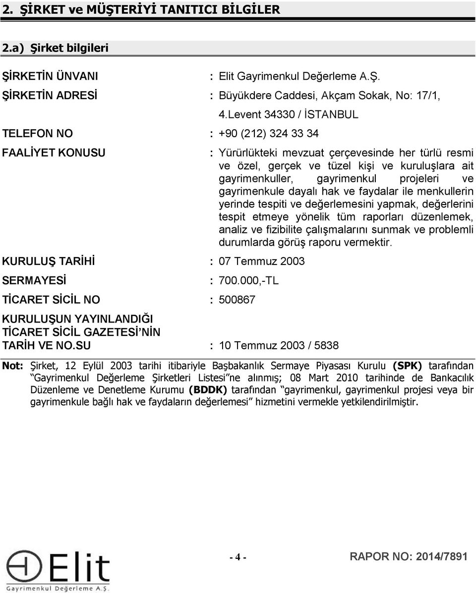 kuruluşlara ait gayrimenkuller, gayrimenkul projeleri ve gayrimenkule dayalı hak ve faydalar ile menkullerin yerinde tespiti ve değerlemesini yapmak, değerlerini tespit etmeye yönelik tüm raporları