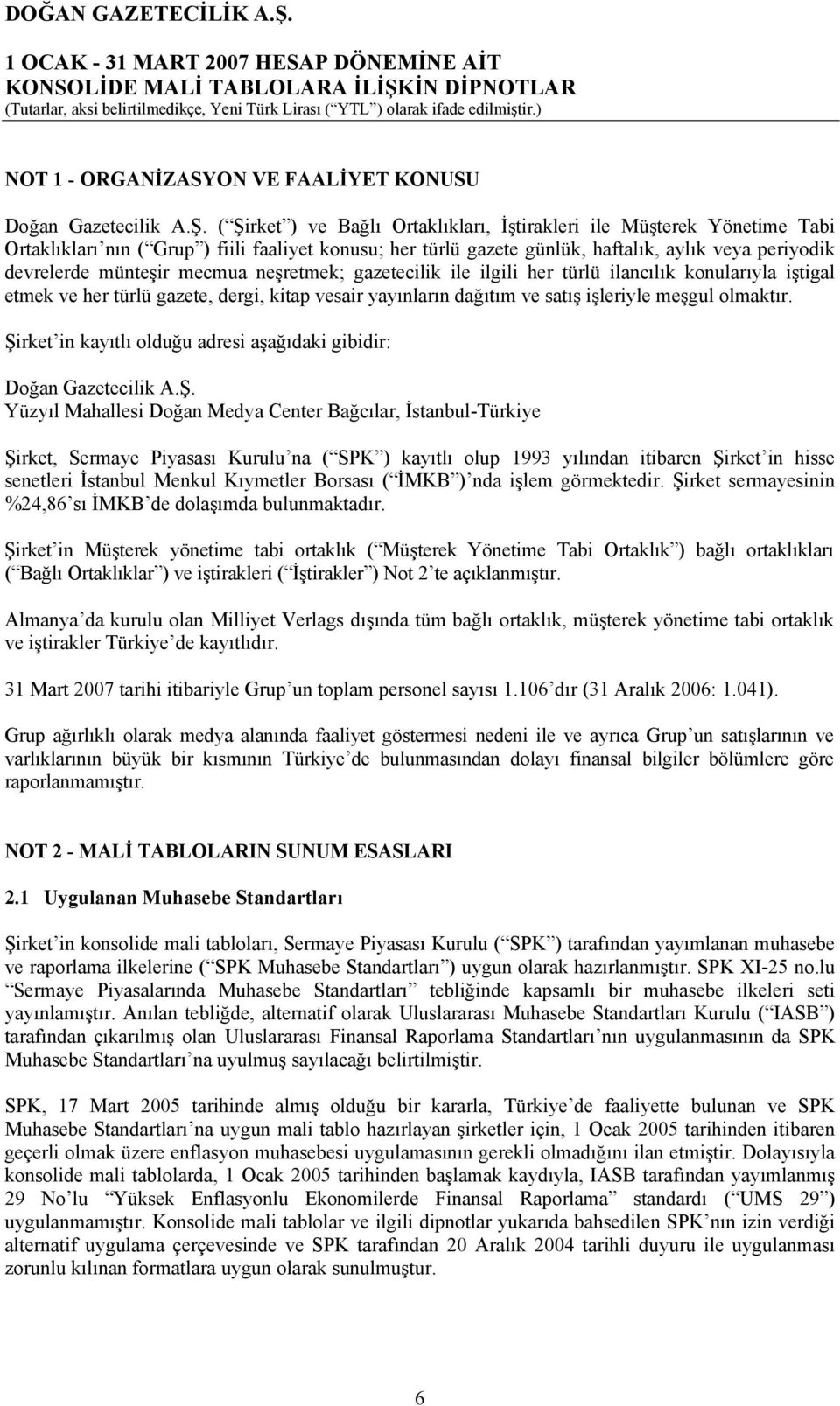 mecmua neşretmek; gazetecilik ile ilgili her türlü ilancılık konularıyla iştigal etmek ve her türlü gazete, dergi, kitap vesair yayınların dağıtım ve satış işleriyle meşgul olmaktır.