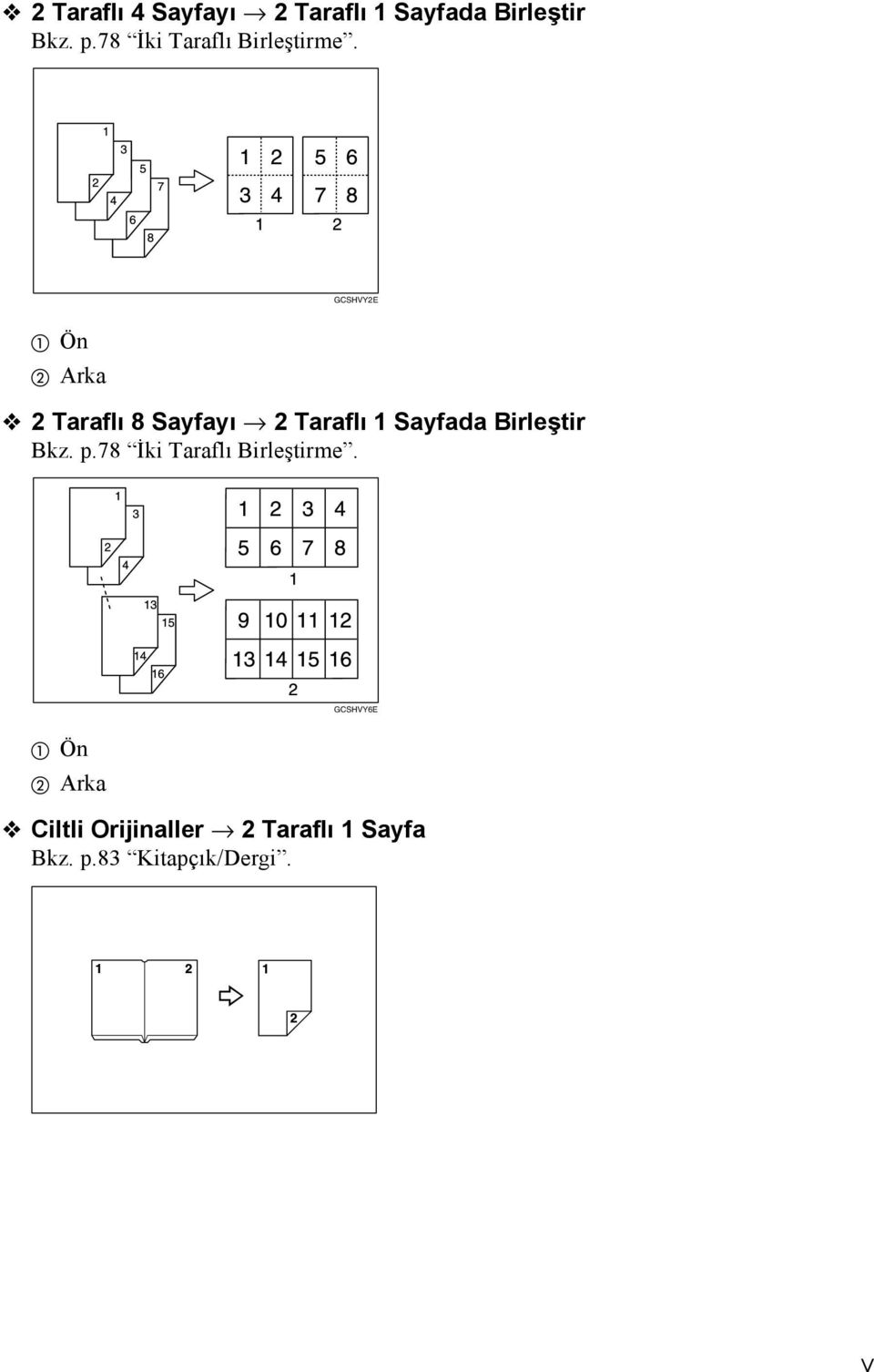 GCSHVYE A Ön B Arka Taraflõ 8 Sayfayõ Taraflõ 1 Sayfada Birleştir