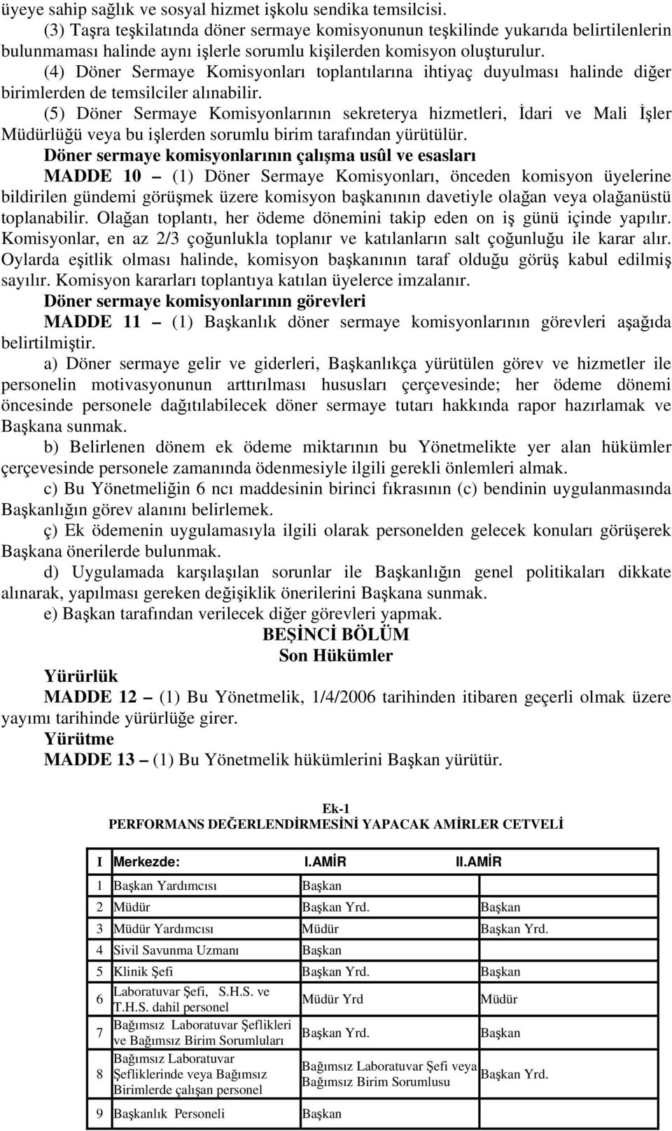 (4) Döner Sermaye Komisyonları toplantılarına ihtiyaç duyulması halinde diğer birimlerden de temsilciler alınabilir.