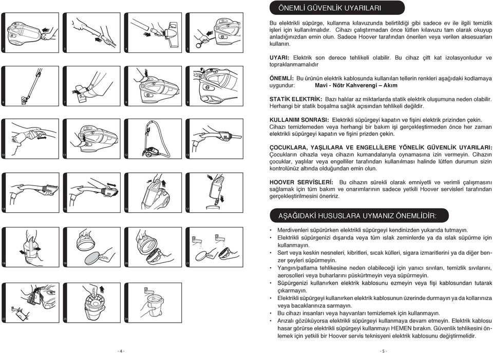 UYARI: Elektrik son derece tehlikeli olabilir.