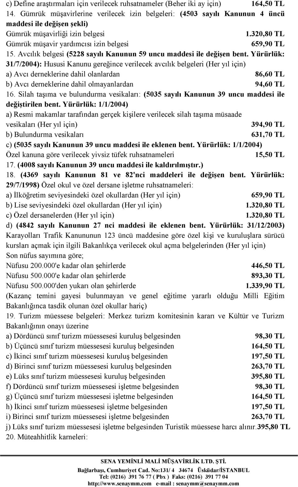 Avcılık belgesi (5228 sayılı Kanunun 59 uncu maddesi ile değişen bent.