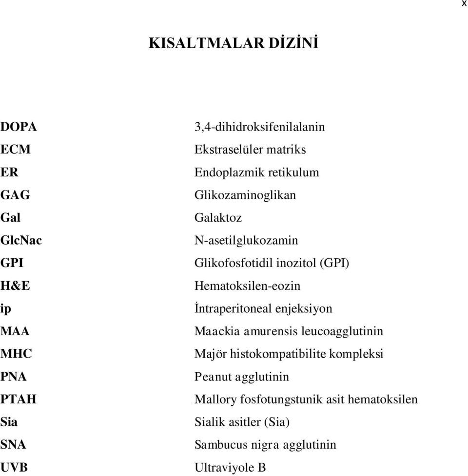 (GPI) Hematoksilen-eozin Ġntraperitoneal enjeksiyon Maackia amurensis leucoagglutinin Majör histokompatibilite