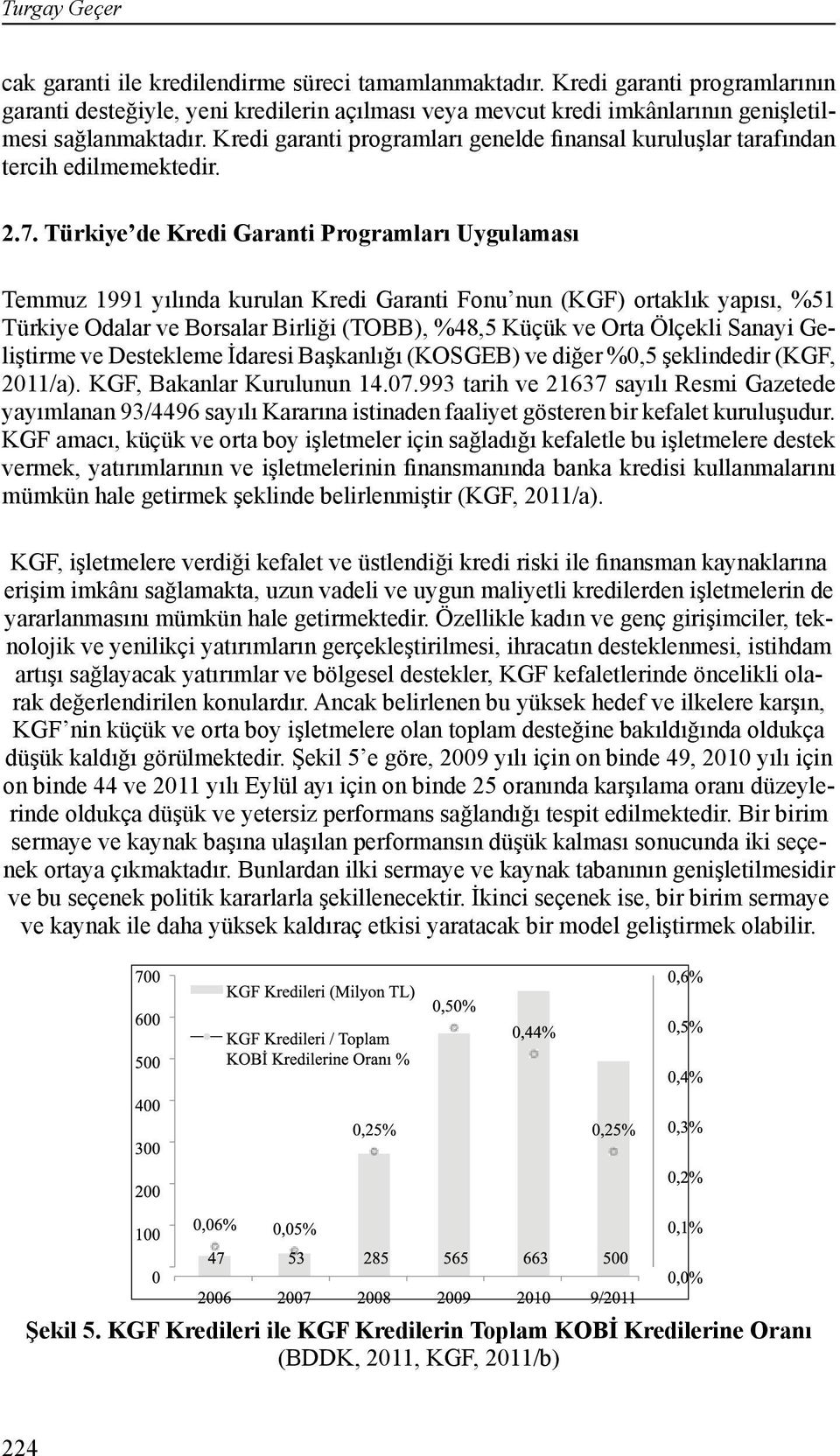 Kredi garanti programları genelde finansal kuruluşlar tarafından tercih edilmemektedir. 2.7.