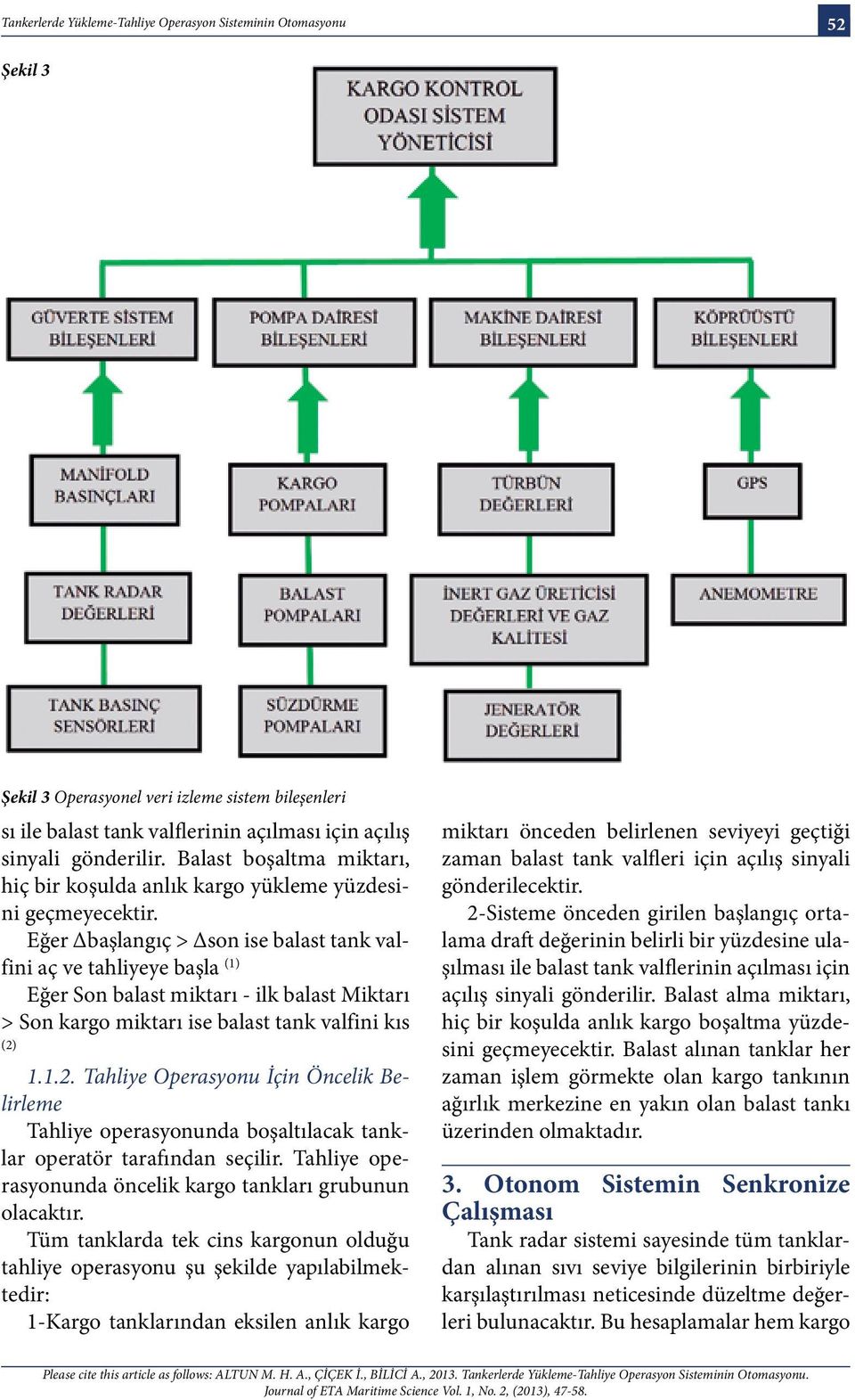 Eğer başlangıç > son ise balast tank valfini aç ve tahliyeye başla (1) Eğer Son balast miktarı - ilk balast Miktarı > Son kargo miktarı ise balast tank valfini kıs (2)