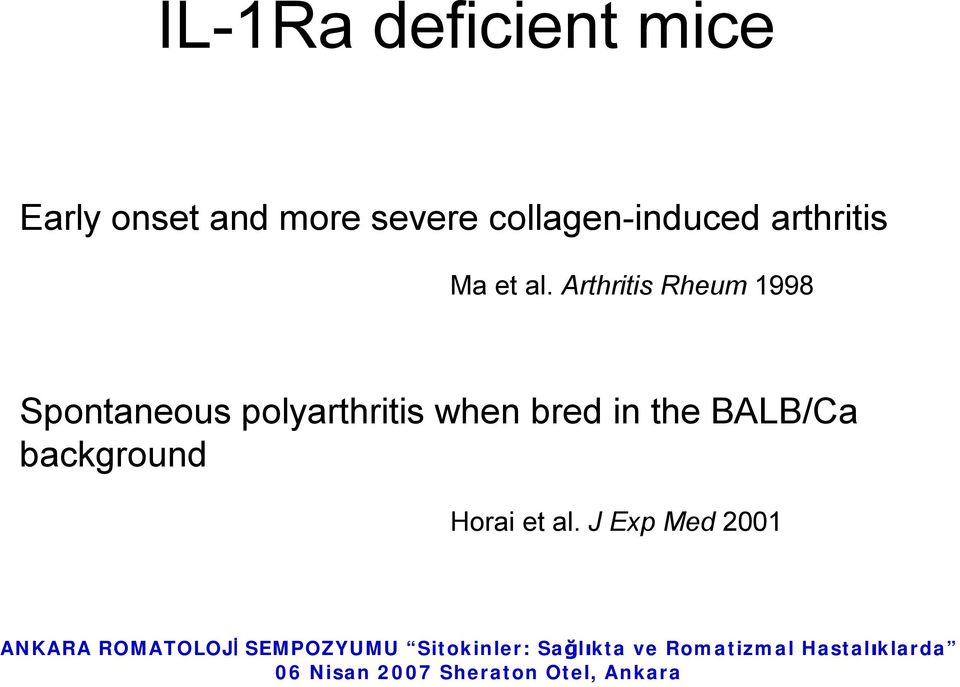 Arthritis Rheum 1998 Spontaneous polyarthritis