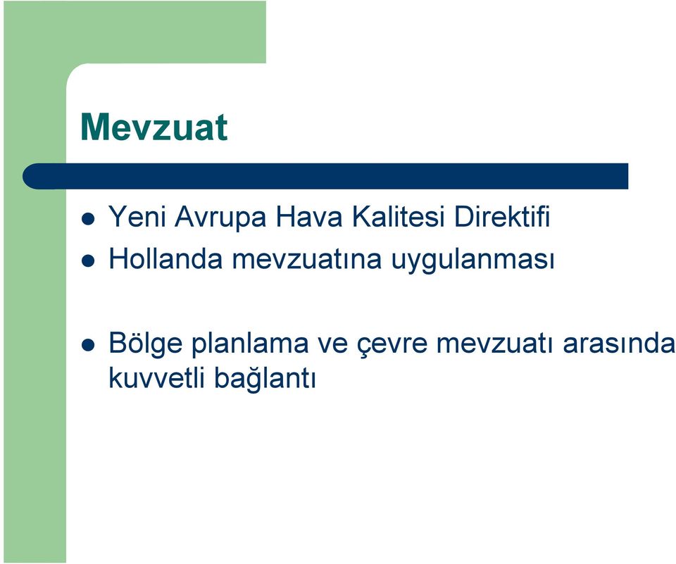 uygulanması Bölge planlama ve