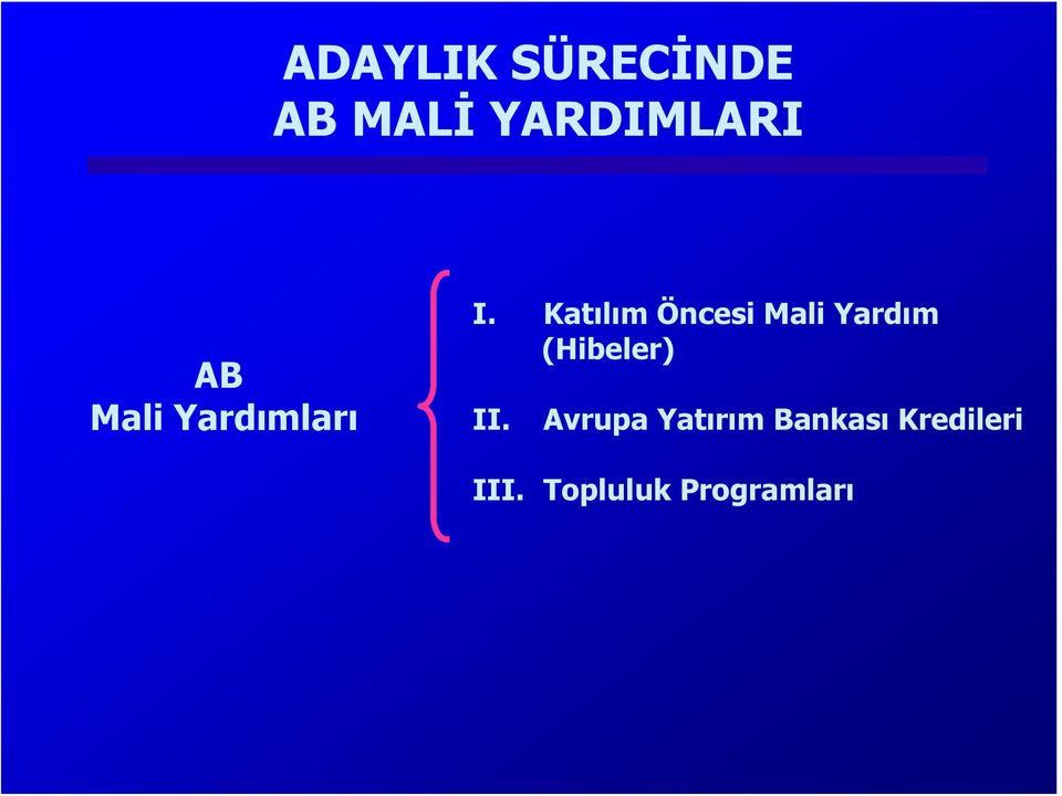 Katılım Öncesi Mali Yardım (Hibeler) II.