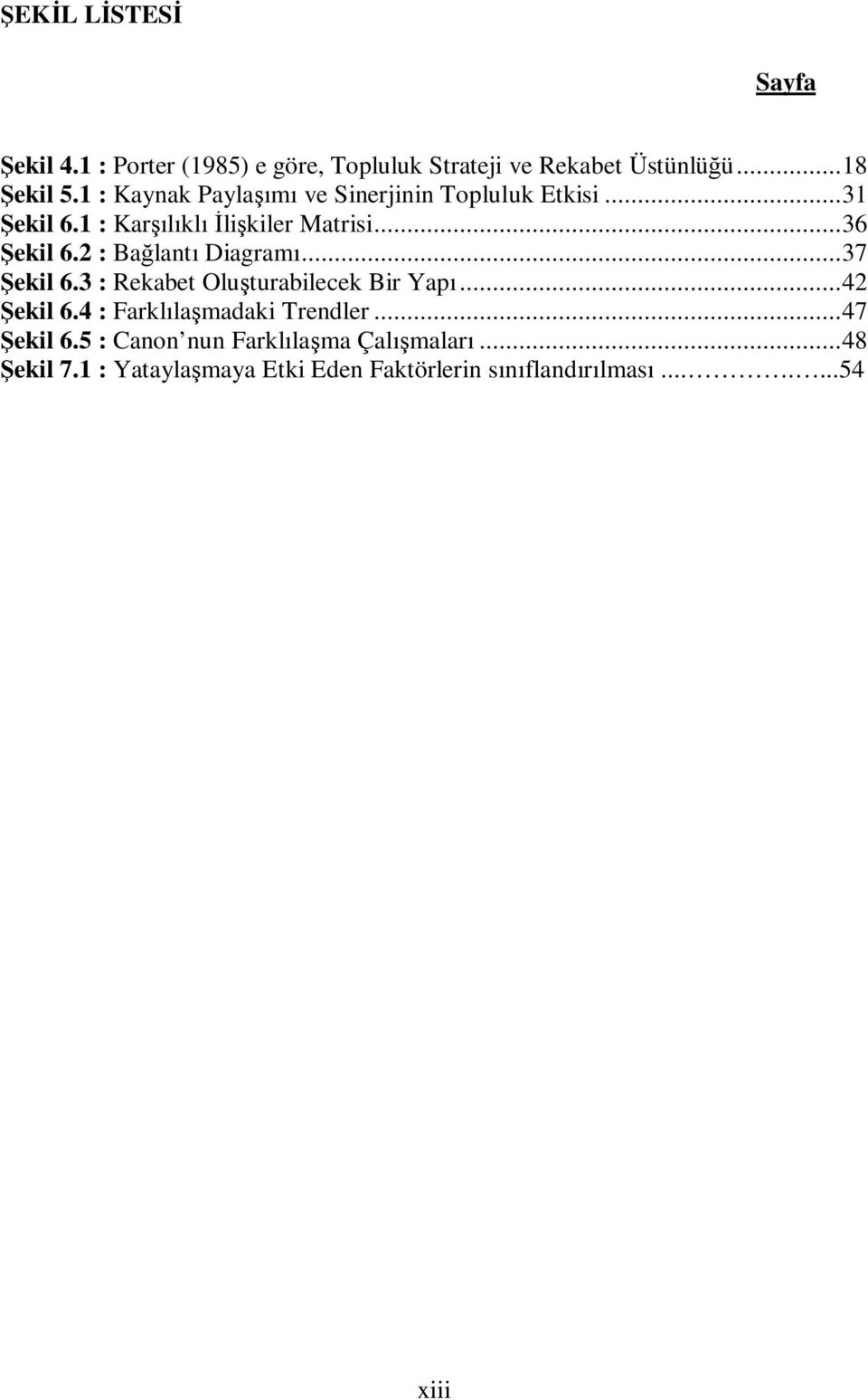 2 : Bağlantı Diagramı... 37 Şekil 6.3 : Rekabet Oluşturabilecek Bir Yapı... 42 Şekil 6.4 : Farklılaşmadaki Trendler.