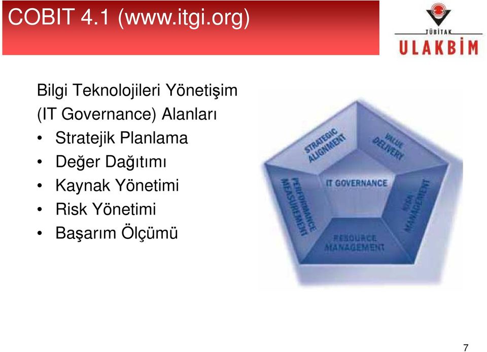 Governance) Alanları Stratejik Planlama