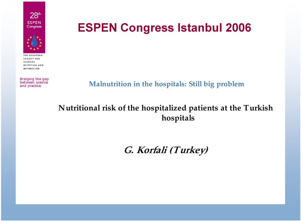 Nutritional risk of the hospitalized