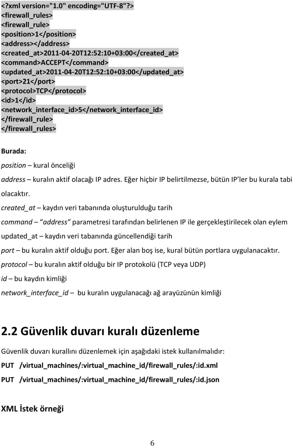20T12:52:10+03:00</updated_at> <port>21</port> <protocol>tcp</protocol> <id>1</id> <network_interface_id>5</network_interface_id> </firewall_rule> </firewall_rules> Burada: position kuralönceliği