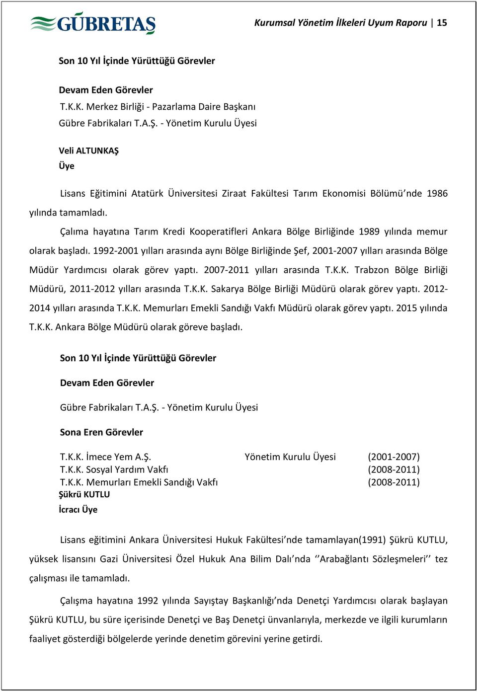 Çalıma hayatına Tarım Kredi Kooperatifleri Ankara Bölge Birliğinde 1989 yılında memur olarak başladı.