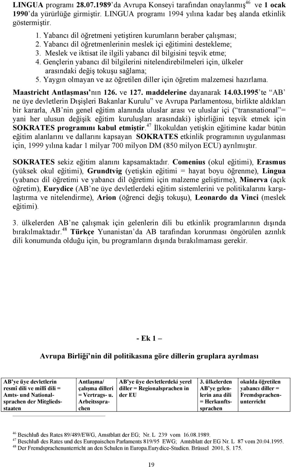 1995 te AB ne üye devletlerin Bakanlar Kurulu ve Avrupa Parlamentosu, birlikte bir kararla, AB nin genel uluslar ve uluslar içi ( transnational = yani her ulusun etmek için SOKRATES kabul.