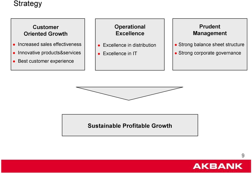 Excellence Excellence in distribution Excellence in IT Prudent Management