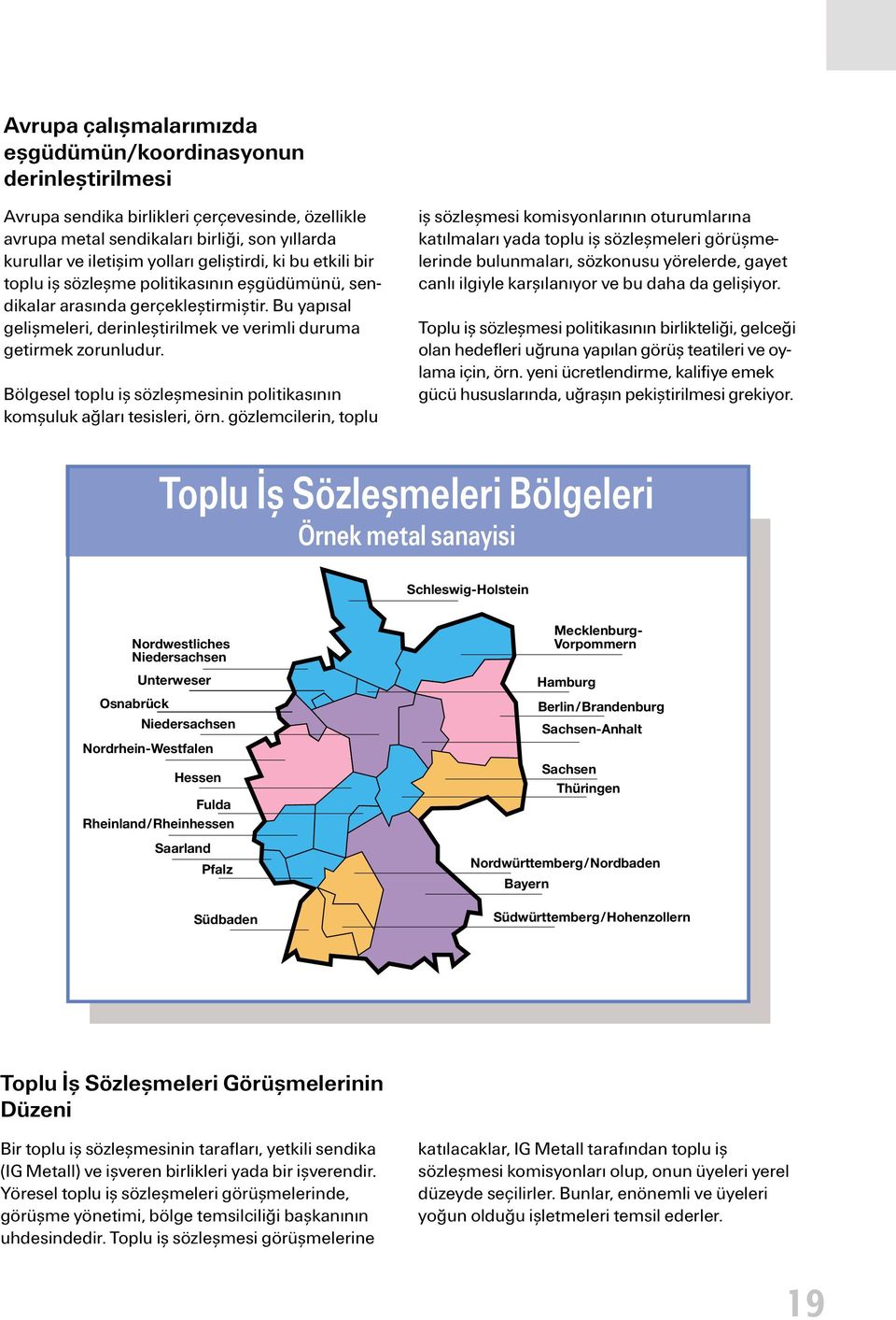 Bölgesel toplu iş sözleşmesinin politikasının komşuluk ağları tesisleri, örn.