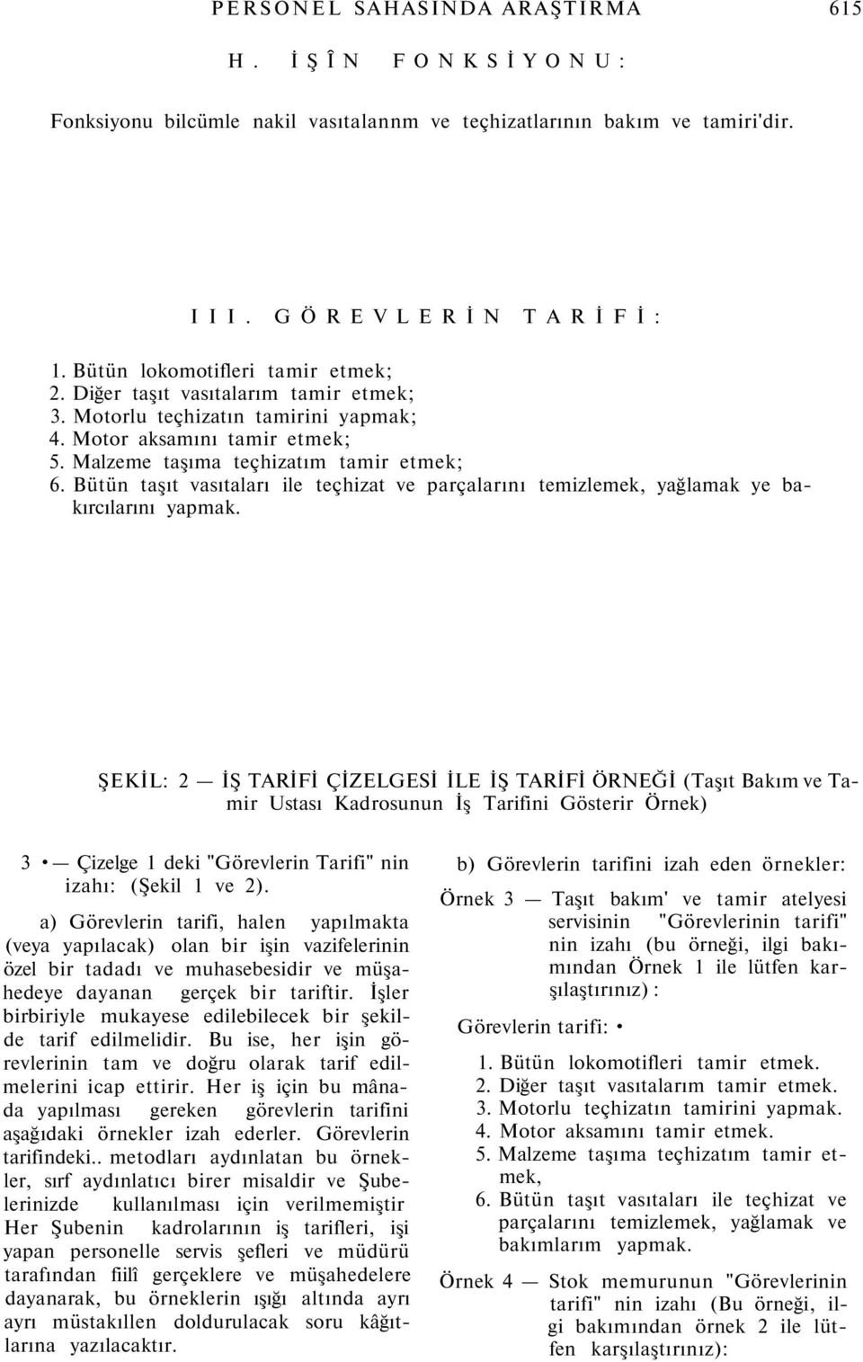 Bütün taşıt vasıtaları ile teçhizat ve parçalarını temizlemek, yağlamak ye bakırcılarını yapmak.