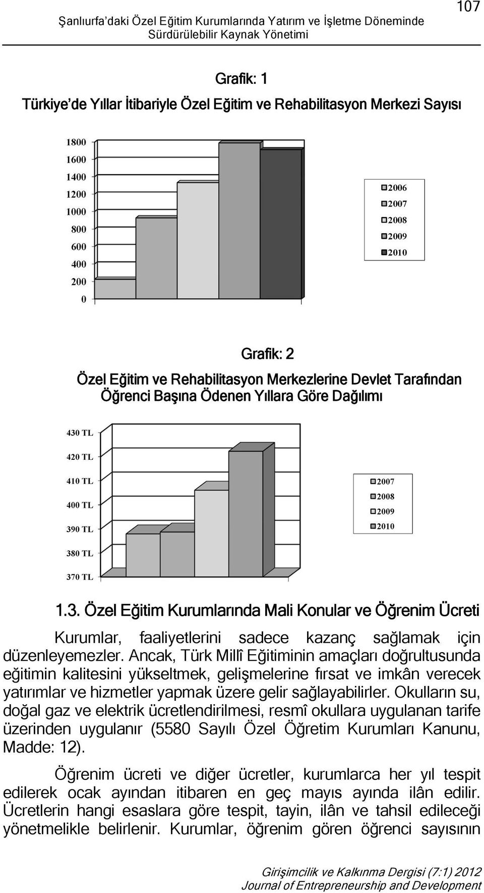 Özel Eğitim Kurumlarında Mali Konular ve Öğrenim Ücreti Kurumlar, faaliyetlerini sadece kazanç sağlamak için düzenleyemezler.