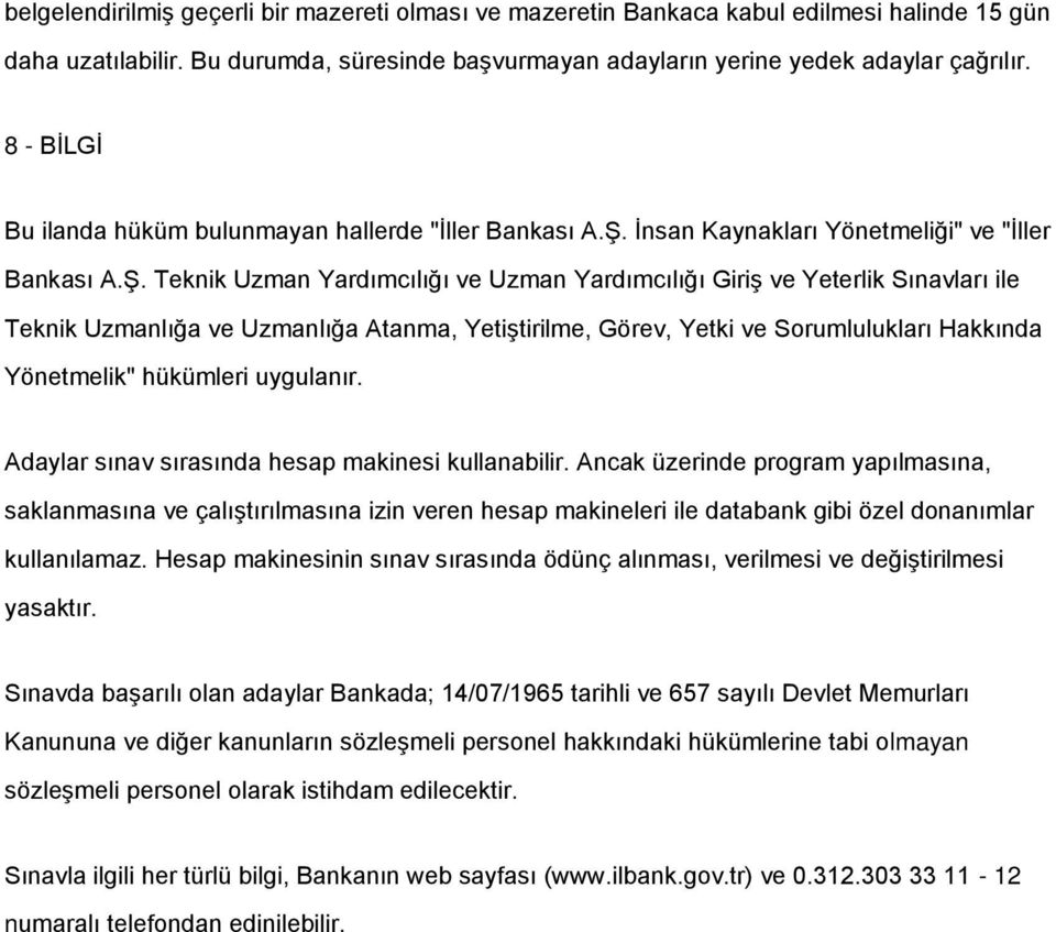 İnsan Kaynakları Yönetmeliği" ve "İller Bankası A.Ş.