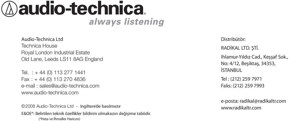 com www.audio-technica.