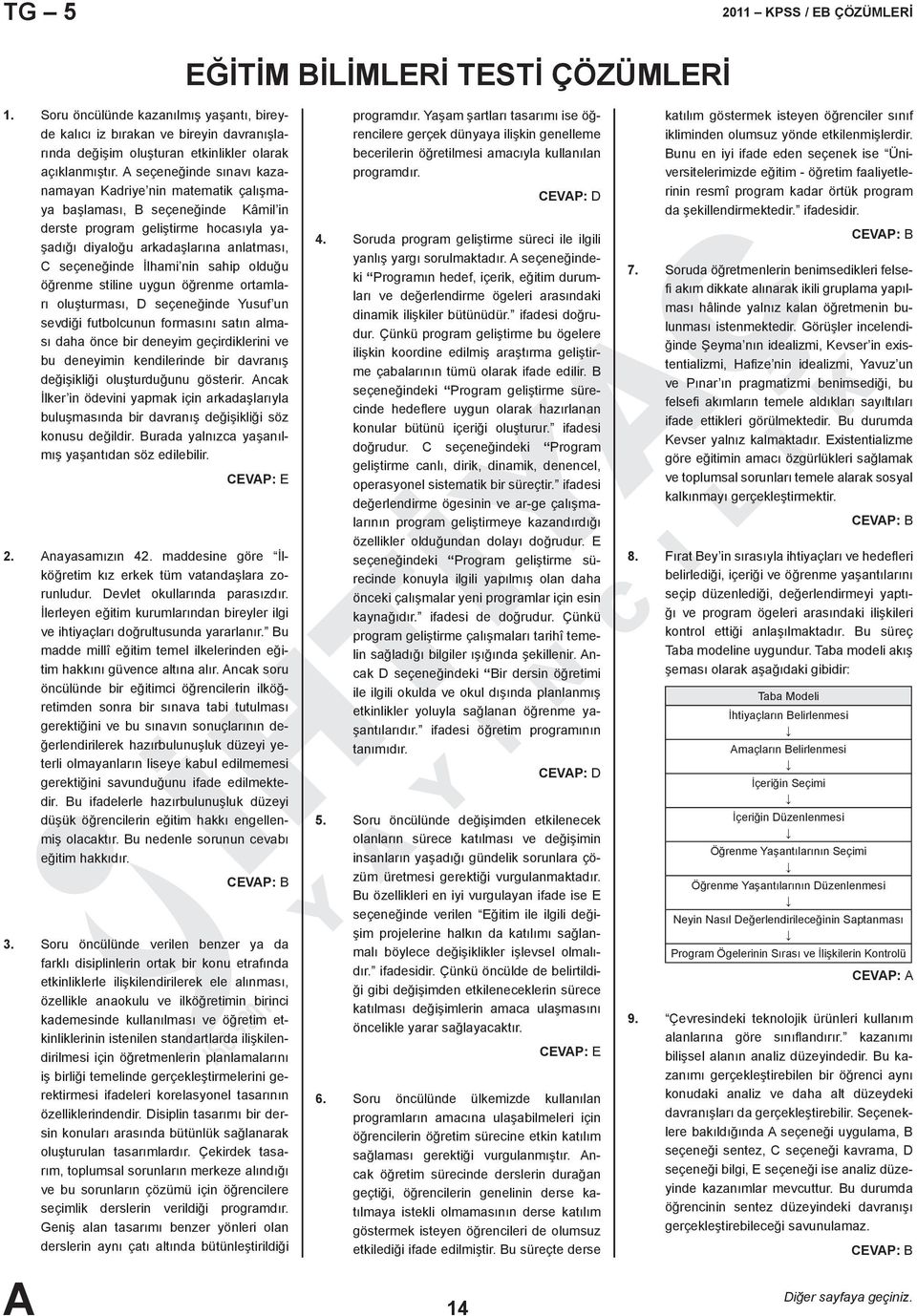 sahip olduğu öğrenme stiline uygun öğrenme ortamları oluşturması, D seçeneğinde Yusuf un sevdiği futolcunun formasını satın alması daha önce ir deneyim geçirdiklerini ve u deneyimin kendilerinde ir