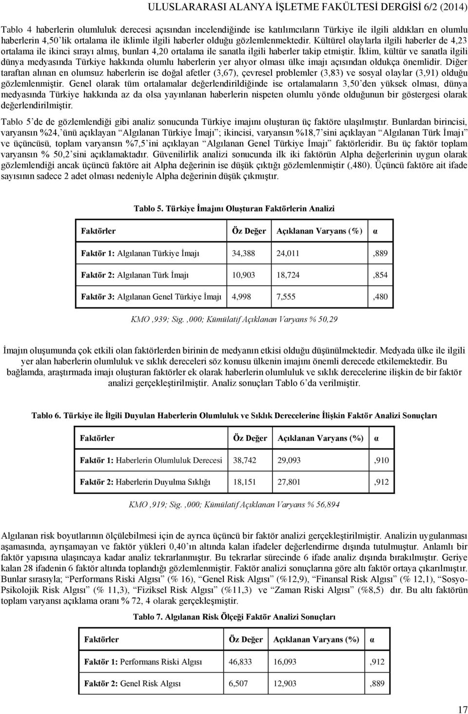 Kültürel olaylarla ilgili haberler de 4,23 ortalama ile ikinci sırayı almış, bunları 4,20 ortalama ile sanatla ilgili haberler takip etmiştir.